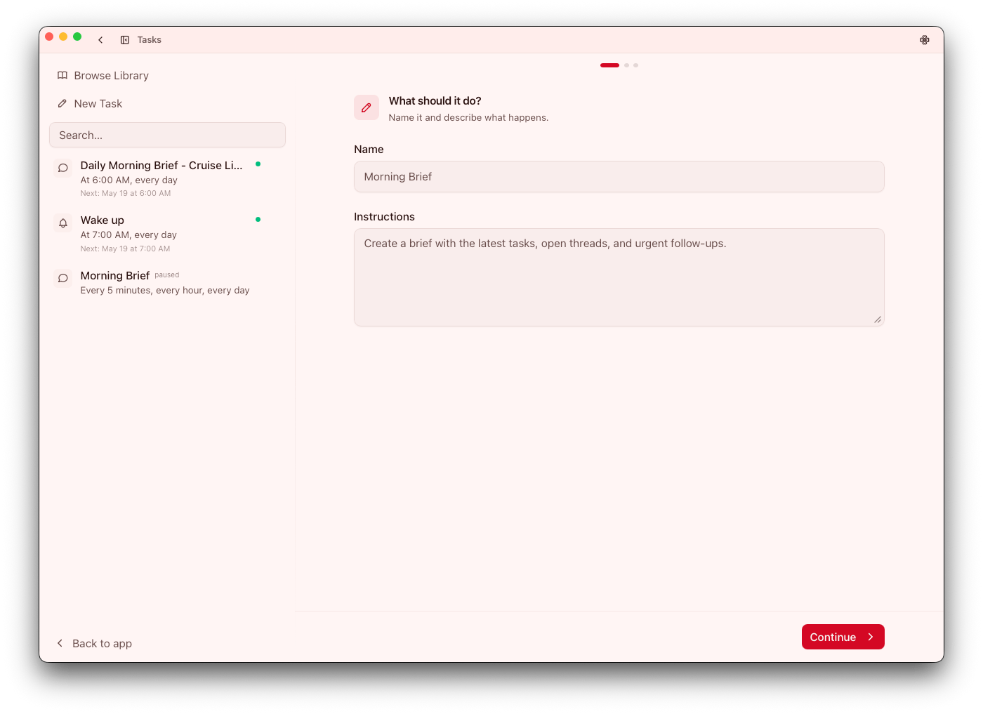 Add a new task