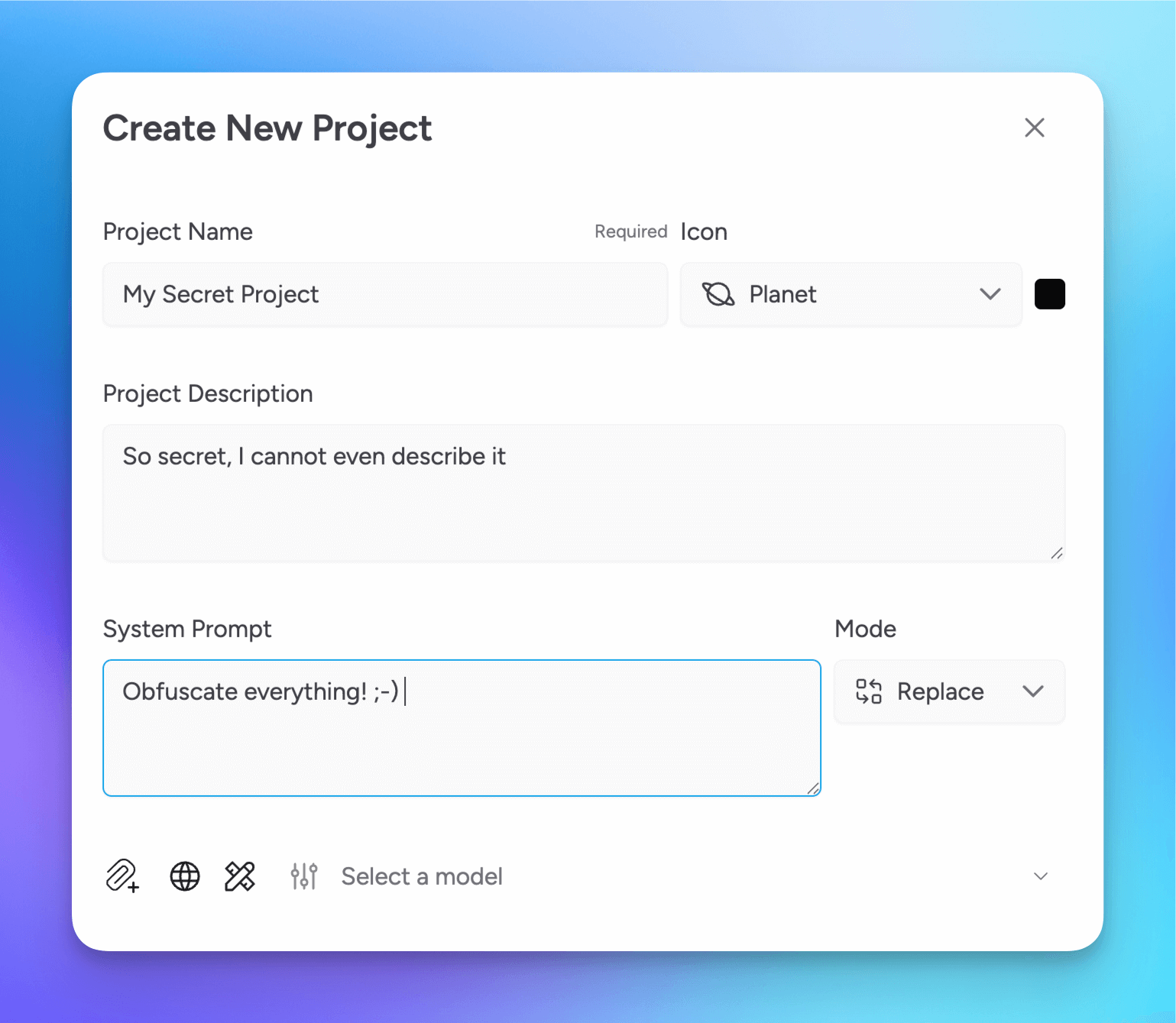 new projects